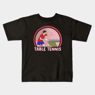 Table Tennis Kids T-Shirt